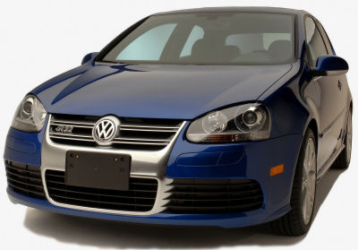 Prsentation de la <b>Volkswagen R32</b> de 2008.